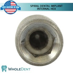 5x Dental Spiral Instrument Tool Int Hex 2.42mm Titanium Sterile Anodized