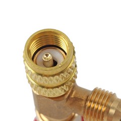 4pcs Air Conditioning Refrigerant Charging Valve, Safety Adapter for R22 R410A