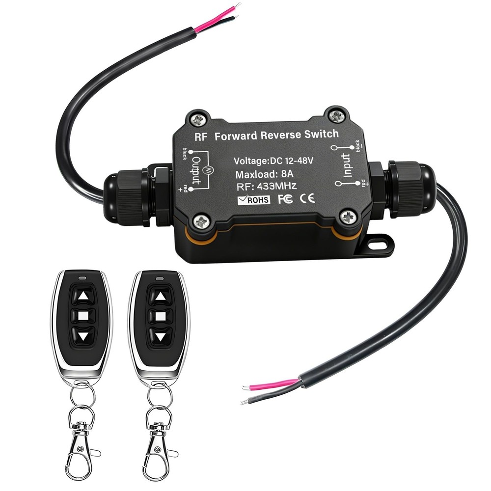 Forward and Reverse Remote Switch,DC 12V to 48V 8A Waterproof Remote Control …