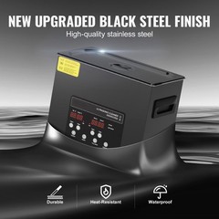 40kHz 60L Ultrasonic Cleaner 180W Heater Timer Stainless