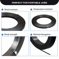 IDL Packaging 1/2″ x .020″ x 300′ Steel Strapping Coil (1100 Lbs Break Strength)