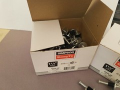 2 Boxes of 100 Washered SIMPSON STRONGTIE 1-1/2″Powder Actuated Pns PDPAW-150