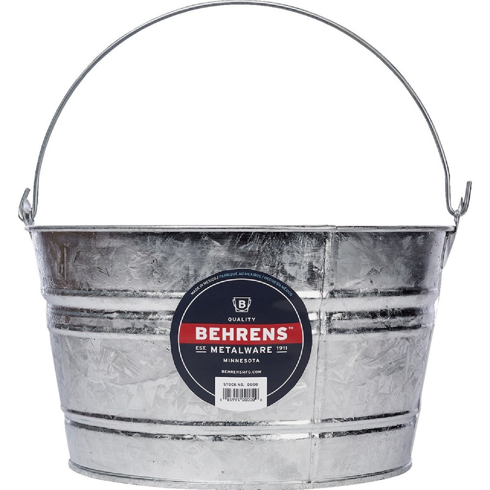 Behrens 4.25 Gal. Hot-Dipped Steel Pail C17 Behrens C17 085995000891 Hot Dipped