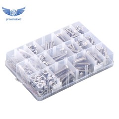 M5 M6 M8 Flanged Bolts and Nuts Kit 408 PCS 304 Stainless Metric Assortment