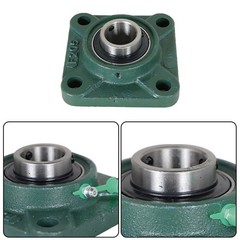 4Pack Precision Solid Base UCF205-16 Pillow Block Flange Bearing 1″ Bore 4 Bolt