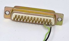 (Lot of 4) D-Sub 25 Pin Male Connector for Harris Macom GE Mastr III