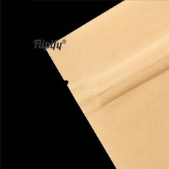 Kraft Paper Stand Up Pouch Clear Window Sealable for Zip Food Pack Lock Bag