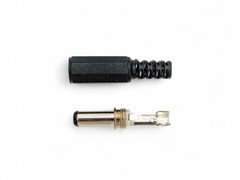 Male DC Power Plug Connectors 2.1mm x 5.5mm for LED Lights, CCTV & Electronics