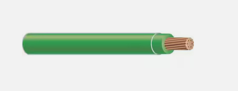 SOUTHWIRE Building Wire, 10 AWG, 1 Conductors, Green, 100 ft Stranded