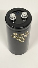 Capacitor AUDIO 10000 MFD 10000UF 100VDC Electrolytic 105c 4 1/4 X 2 inch 1 pc