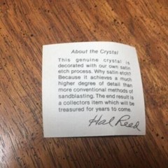Hal Reed Crystal Beer Pedestal Mug Exxon Mobil Logo Made In Kansas City Pegasus