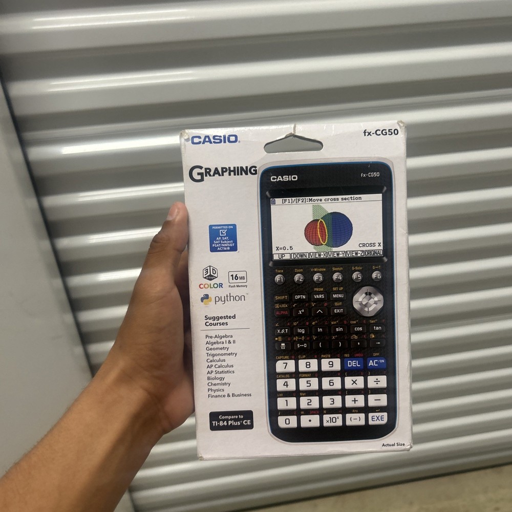 Casio fx-CG50 Color Graphing Calculator w/3D Graph & Python *Brand New
