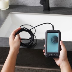 VEVOR Endoscope Camera with Lights Triple Lens Borescope 16.4FT Cable 5″ Screen