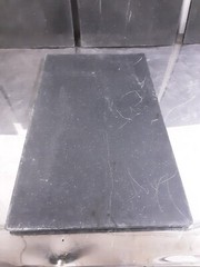 **LOT OF 5** EXPRESSLY & NBSP; HUBERT GRANITILES FULL SIZE BLACK TILE for buffet