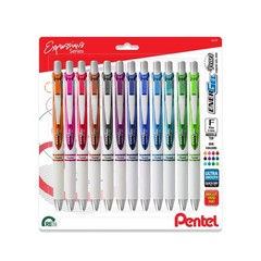 Pentel EnerGel RTX Pearl Liquid Gel Pen, (0.5mm) Needle Tip, Fine Line, Asstd. I