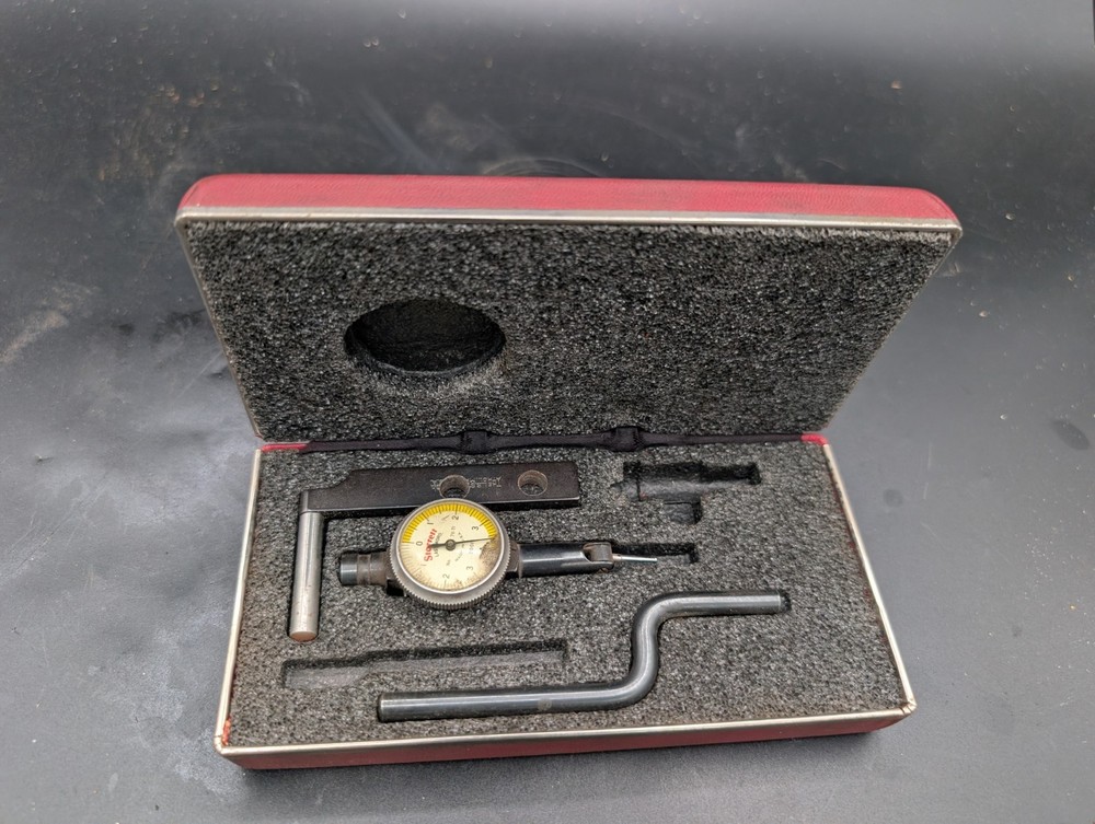 Starrett 711-T1 Last Word Dial Test Indicator .0001″ W / Case & Accessories