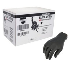 Large, 6 MIL Textured Black Nitrile Exam Powder-Free Gloves 1000 Pieces