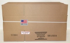 25 of 12x6x4 Shipping Packing Mailing Moving Single Wall Corrugated Box Bundle