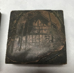 VTG Lot Letter Press Block Stamp Ink Print Type Advertising Wood Copper 2002-23B
