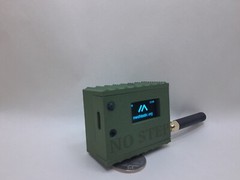 Meshtastic Node READY TO USE Heltec V3 Radio w/custom case 2000mah battery GREEN