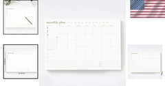 Utilitarian 12″x18″ Monthly Organizer – 18 Pages for Effortless Task Management
