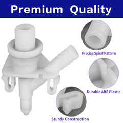 1 Kit 385311641 RV Toilet valve & flush ball seal parts, toilet White&Black