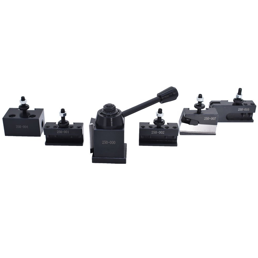 OXA Wedge Type Tool Post Holder Set 250-000 For Mini Lathe Up to 8″6 Pcs