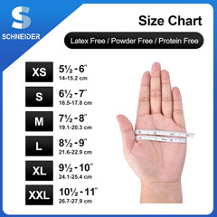 Nitrile Exam Gloves, Black, Medium, 100-Ct Box, 4-Mil, Latex-Free, Powder-Free,