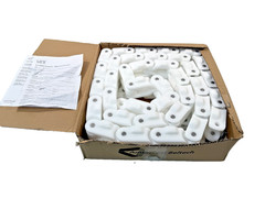 Unichains D 1400 Tab Natural White Plastic Flex Conveyor Chain 20ft Box NEW!