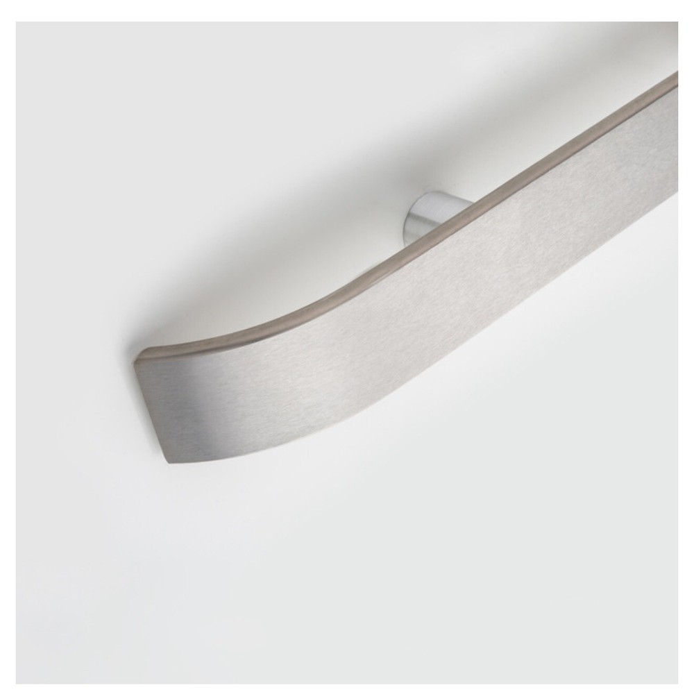 Lustre Products AHS3000s Elevator Handrail 3” Solid Flat SS #4 56” New