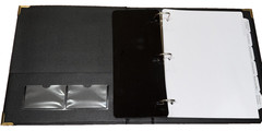 Estate Planning Binder with Pre-Labeled Tabs,2.5-Inch Angle D Rings,Faux Leather