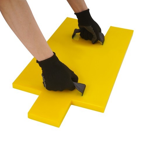 3 Pc Concrete Stamping Molds Stone Texture 50 × 30 cm for Wall & Floor Yellow