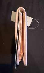 Barney’s New York Pink Leather Card Holder Keychain Great Gift NEW