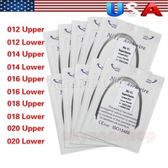 Dental Ortho Super Elastic Niti Round Arch Wire Ovoid 012-020 Upper / Lower all