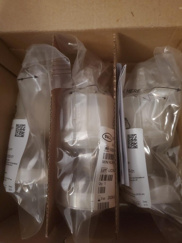 3 – PALL CYTIVA KA02EKVP2S Supor EKV membrane in Mini Kleenpak capsules, 0.2 µm