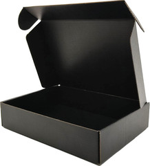 9X6X2 Inches Small Shipping Boxes Set of 50 – Black Mailer Corrugated Cardboard