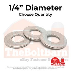 1/4″ 316 Stainless Steel Flat Washers (Pick Quantity)
