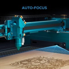 OMTech 80W 35×24 CO2 Laser Engraver Cutter Cutting with CW-5200 Water Chiller
