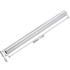 6063 Aluminum Round Tube 24mm OD 16mm Inner Dia 300mm Length Seamless