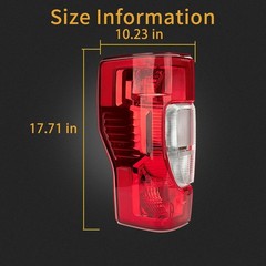 Tail Light Assembly Compatible With 2020-2022 Ford F250/F350/F450 Super Duty Dri