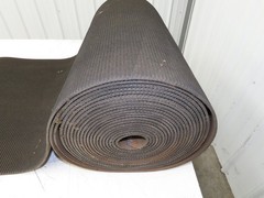 24″W x 40′ Rough Grip Top Rubber Conveyor Belt 2-Ply Black 1/4″Thick 40′ Length