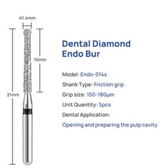Dental Diamond Burs Composite Polishing /Endo Access Bur Open Preparing Pulp Bur