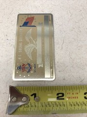 NEW Vintage SSN Social Security Card Metal USA Navy USN