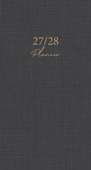 Graphite Grid 2-Year 2027-28 3.5″ x 6.5″ Monthly Pocket Planner