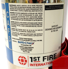 Safe Eco-Caf3 compressed air Safe-Chem Foam 3 gal fire extinguisher St. steel