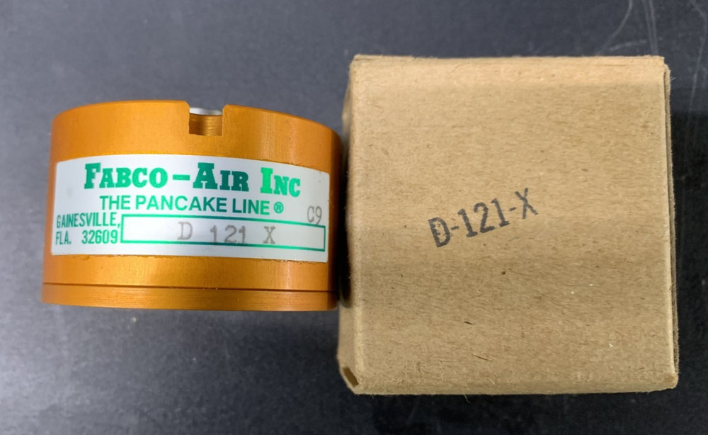 NEW IN BOX! FABCO-AIR 1-1/8″ BORE X 1/2″ STROKE PNEUMATIC CYLINDER D-121-X