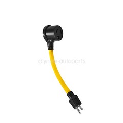 15 Amp 3 Prong 5-15P to 10-30R Receptacle Dryer Welder Power Cord Adapter 10AWG