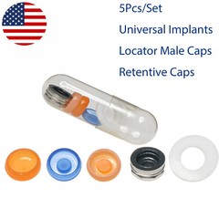 US 6PCS Dental Overdenture Locator Abutments Retention Caps For Implant Inserts