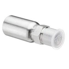 12 x 3/8″ I.D. Hose x 3/8″ NPTF Male Hydraulic Hose End Crimp Fitting W/ Cover