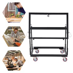 Heavy Duty Drywall Panel Cart, Panel Handler Cart, Tilting Panel Carts W/Casters